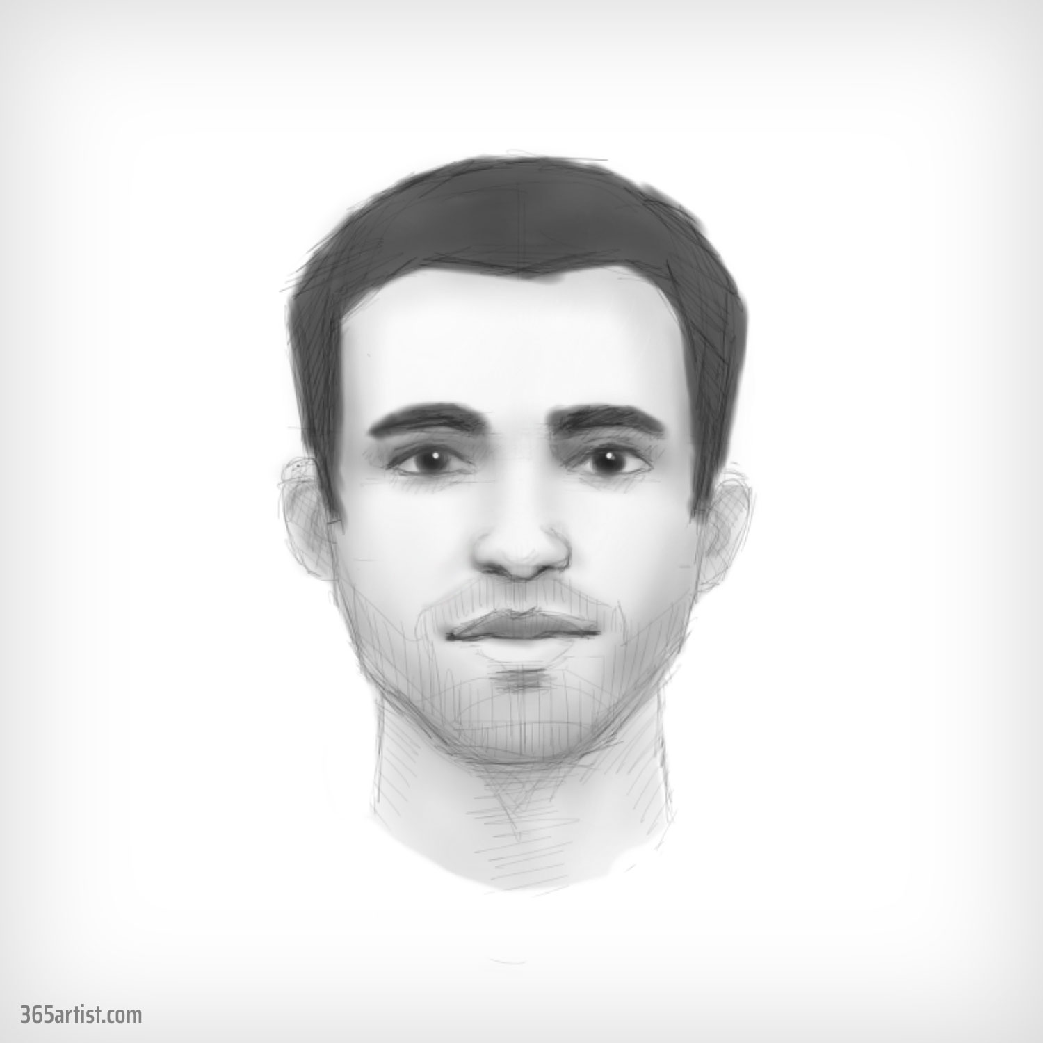 digital portrait sketch