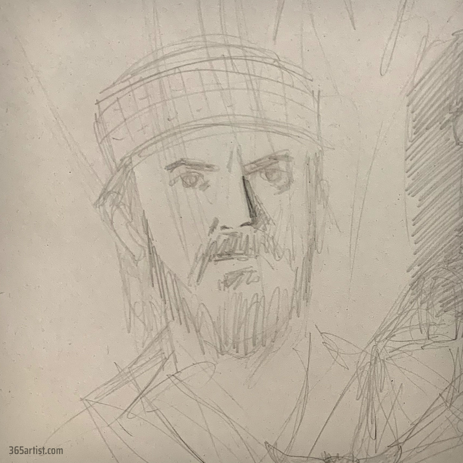 drawing of King Saul