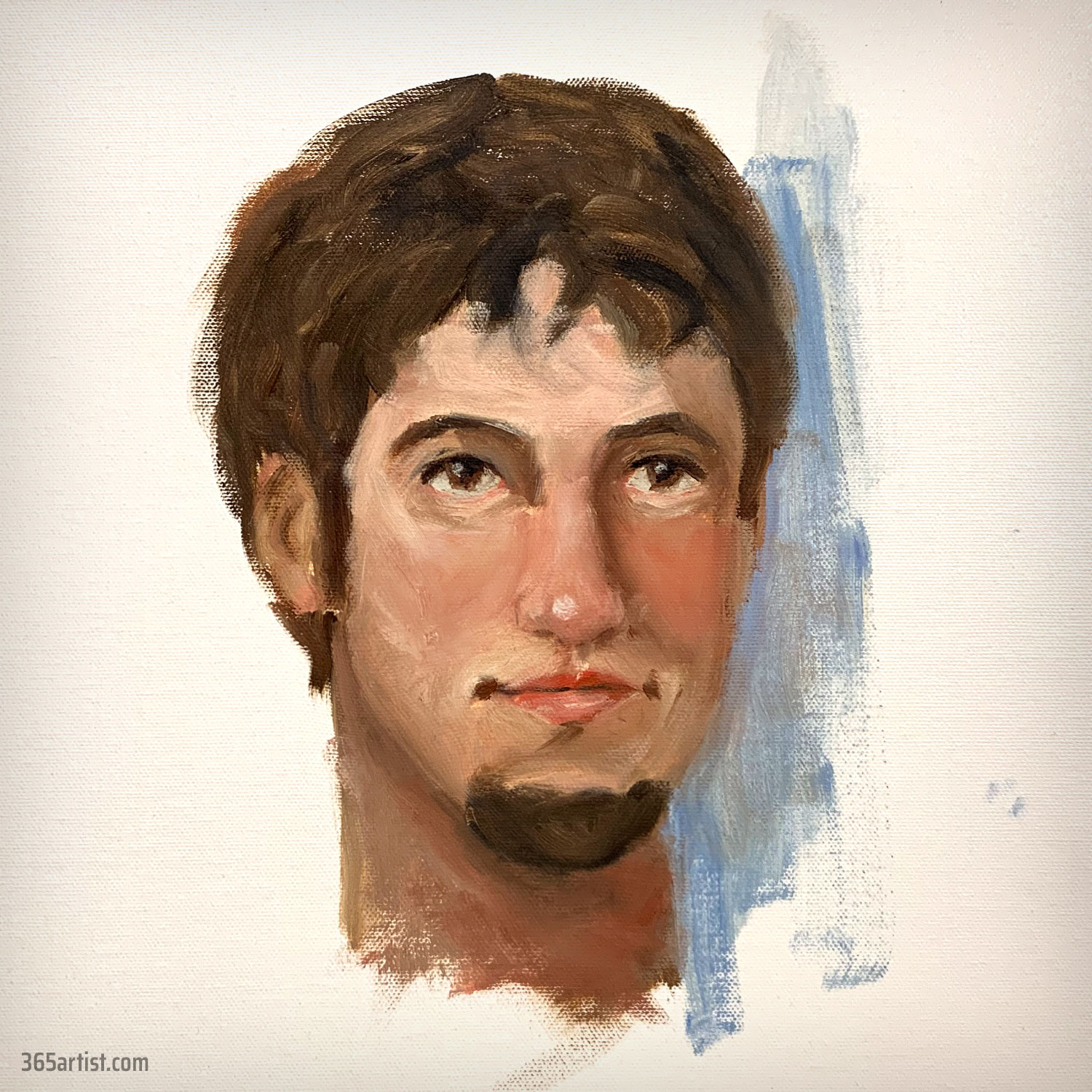 self portrait oil painting