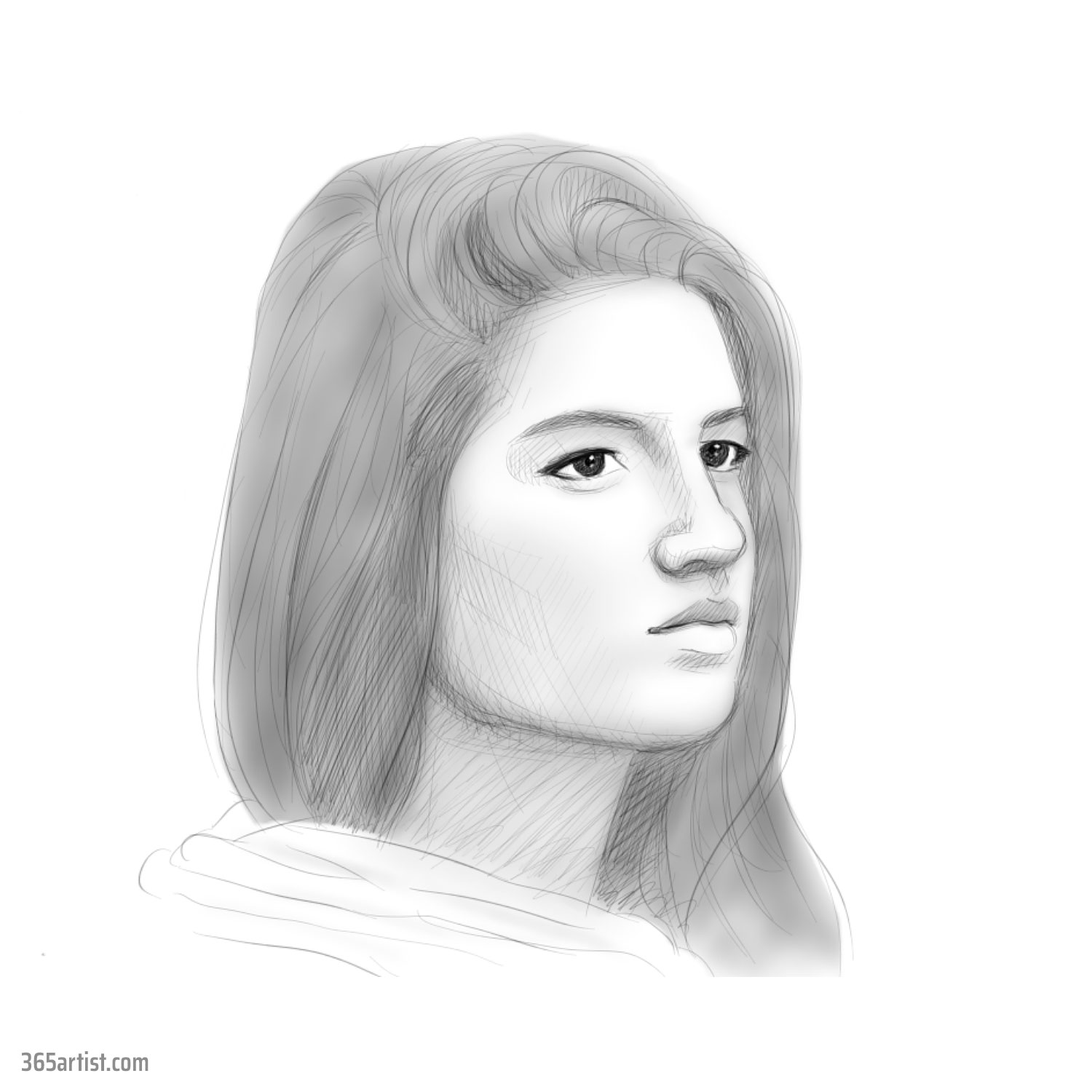 sketchbook express portrait drawing