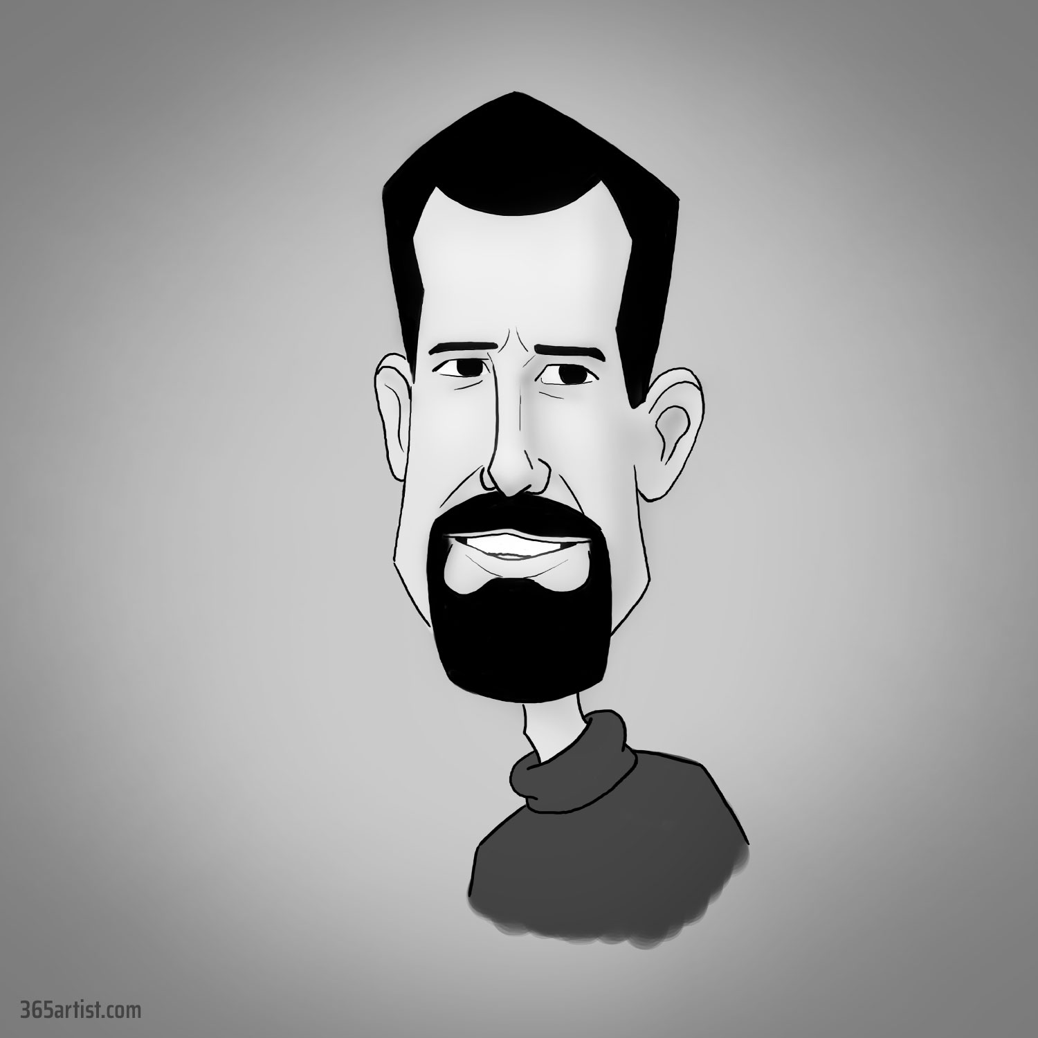 digital caricature drawing