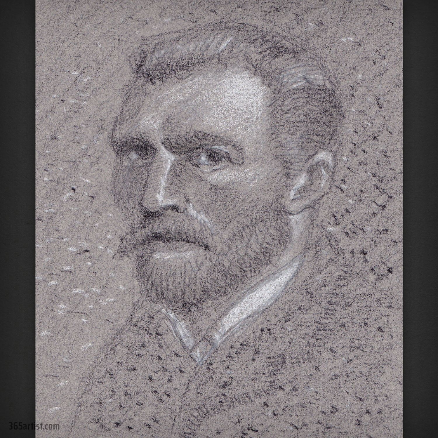 drawing of Van Gogh