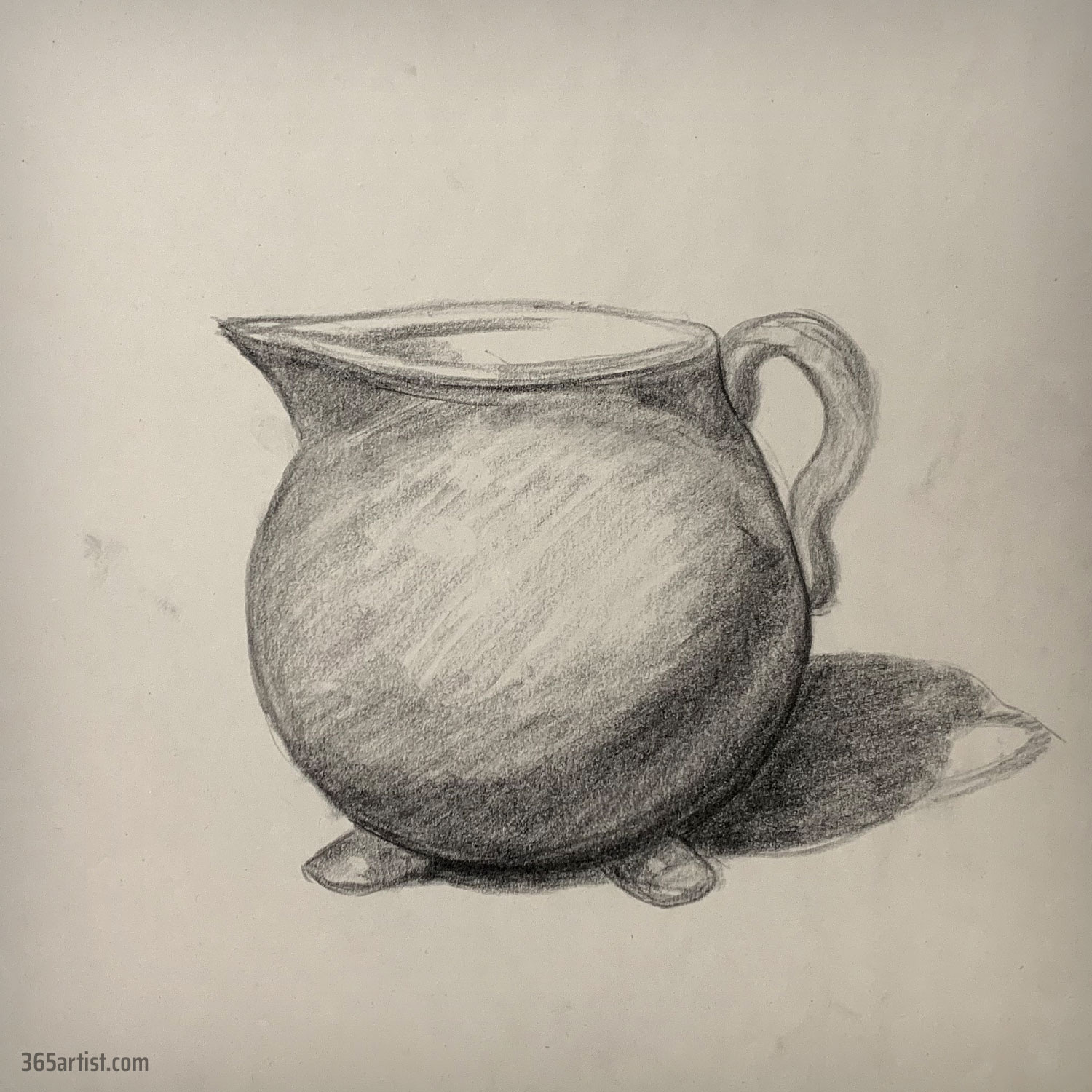 drawing of a water pitcher