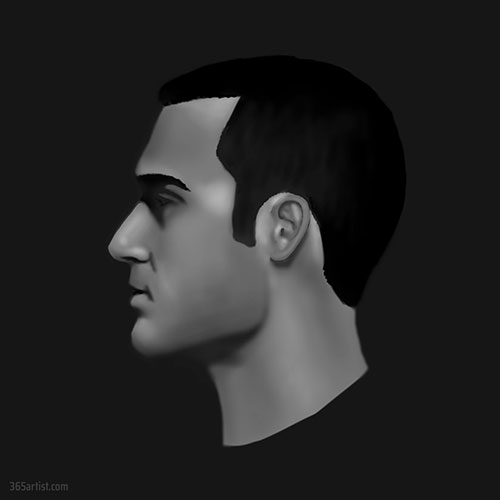 airbrush portrait painting