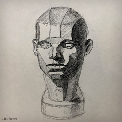 asaro head drawing