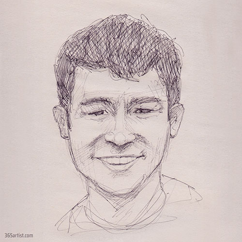 boy portrait sketch