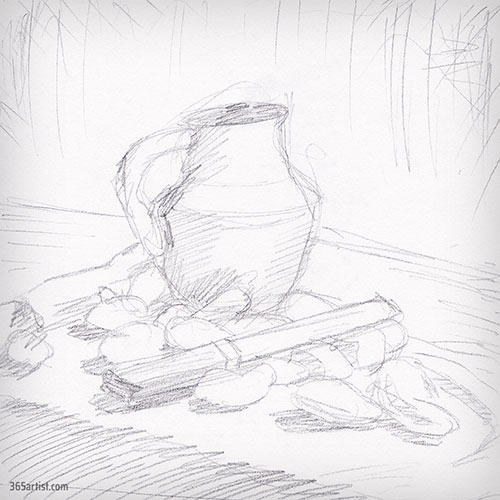 still life sketch